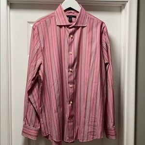 Men’s Dress Shirt - Pink Stripes